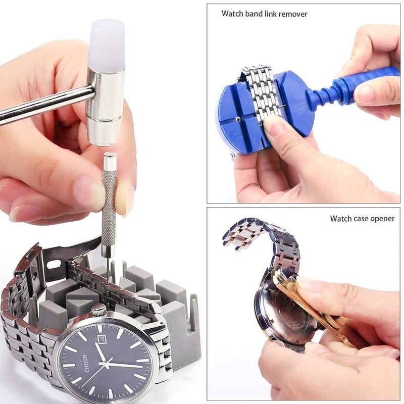 DIY Crafts Diy Crafts 10446 Watch Jewelry Repair Tool Kit With Back Opener Band Pin Strap Link Remover, Multicolor  - Image 4