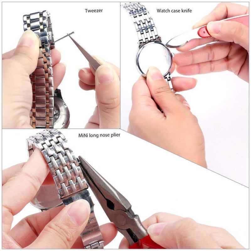 DIY Crafts Diy Crafts 10446 Watch Jewelry Repair Tool Kit With Back Opener Band Pin Strap Link Remover, Multicolor  - Image 5