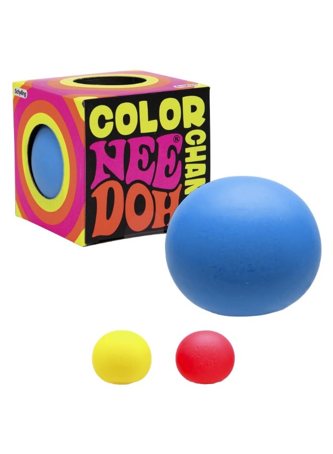 Needoh Squeezable Ball Squishy Toy  - Sensory Fidget Toy for Kids & Adults, Calming Squishy Stress Relief Ball—Blue - Image 1
