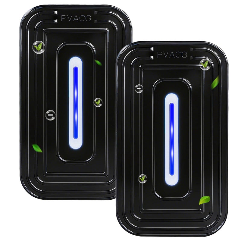 PVACG 2 Pack 2026 Upgraded Plug in Air Ionizers for Home,Ionic Air Purifier for Home Office Bedroom Bathroom Living Room Quiet and Portable Air Freshener for Bedroom(2,Black) - Image 1