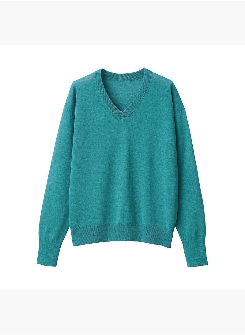 MUJI Hemp Blend V Neck Sweater  - Image 5