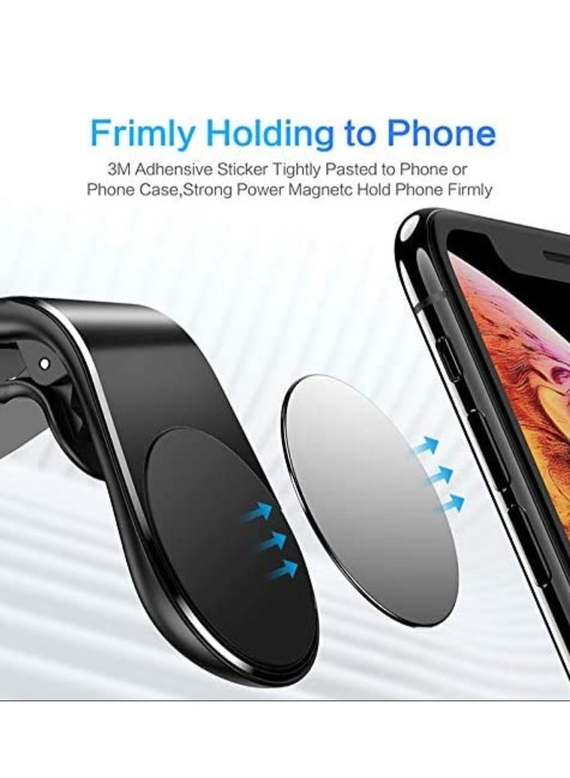 Electric Universal Car Phone Holders with 5 Magnets (Metallic Silver) - Image 2