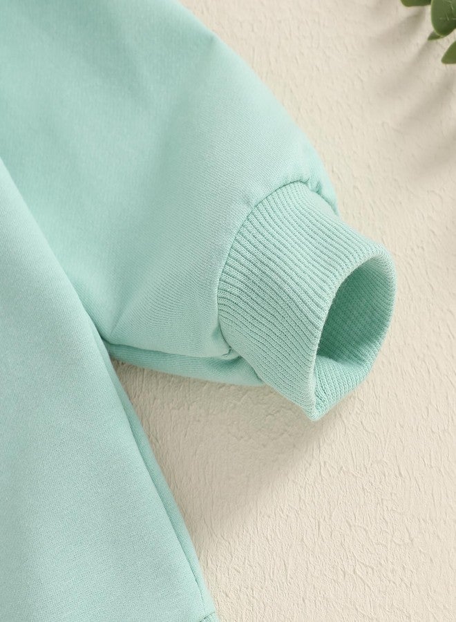 DNOMAID YZARC Toddler Baby Girl St Patricks Day Clothes Clover Long Sleeve Sweatshirt and Long Pants Set Infant Irish Outfit (Green, 12-18 Months) - Image 5