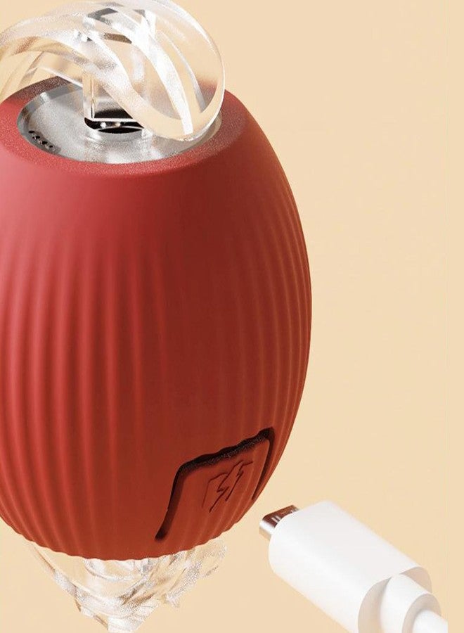 XINJIDUO Red Interactive Cat Toys Rolling Ball, 360° Automatic Self Moving Dog/Cat Pet Toy for All Kinds of Surfaces - Wood Flooring, Tile, Carpet - Image 3