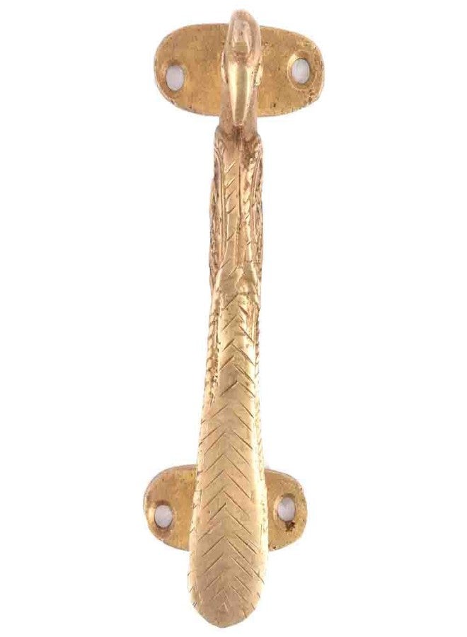 Indian-Shelf 1 Pack Finest Peacock Brass Cabinet Handles Unique Door Handle Interior Vintage Gold Decorative Drawer Pulls - Image 2