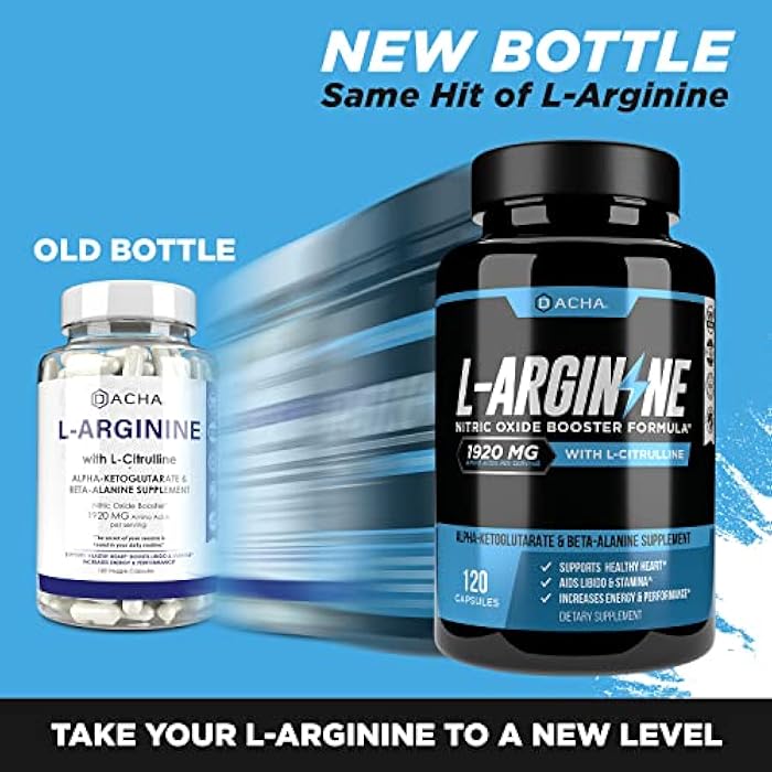 DACHA Premium L Arginine Pills 1920 MG - 120 VCAPS AAKG Nitric Oxide Precursor, L-Citrulline HCL, Beta Alanine, Essential Amino Acids for Energy, Muscle Growth, Heart Health, Vascularity & Stamina - Image 2