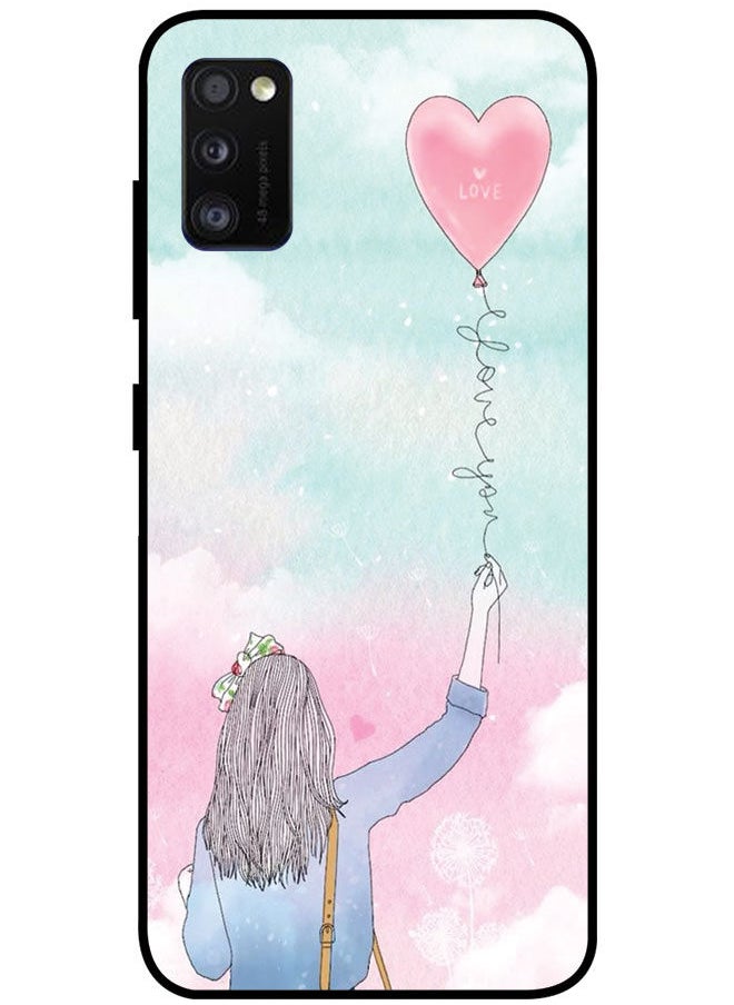 EYE CATCH Protective Case Cover For Samsung Galaxy A41 Smart Series Printed Protective Case Cover for Samsung A41 Love You  - Image 1