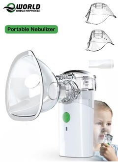 Eworld Portable Handheld Nebulizer Machine – Mini Ultrasonic Vaporizer with Adjustable Mist Modes, Efficient Medication Delivery for Adults & Kids, Includes Masks and Mouthpieces, Ideal for Home and Travel  - Image 1