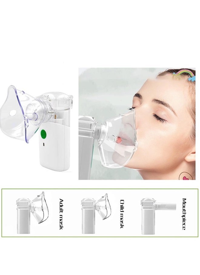 Eworld - Portable Handheld Nebulizer Machine – Mini Ultrasonic Vaporizer with Adjustable Mist Modes, Efficient Medication Delivery for Adults & Kids, Includes Masks and Mouthpieces, Ideal for Home and Travel - Image 1