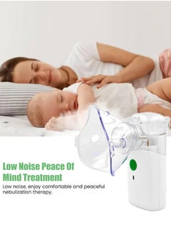 Eworld Portable Handheld Nebulizer Machine – Mini Ultrasonic Vaporizer with Adjustable Mist Modes, Efficient Medication Delivery for Adults & Kids, Includes Masks and Mouthpieces, Ideal for Home and Travel  - Image 5