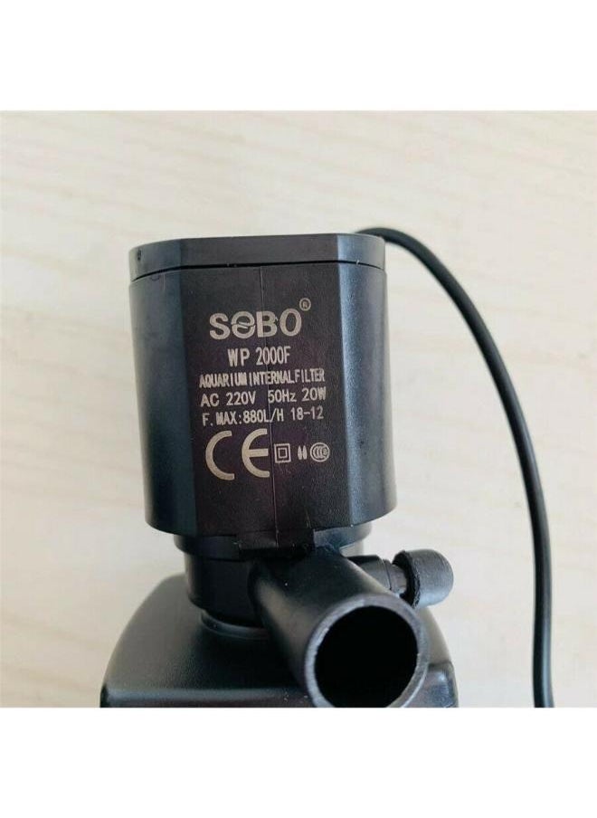 SOBO Submersible Silent Aquarium Internal Filter 20W, Fish Tank Filter with 880 l/hr. Water Pump