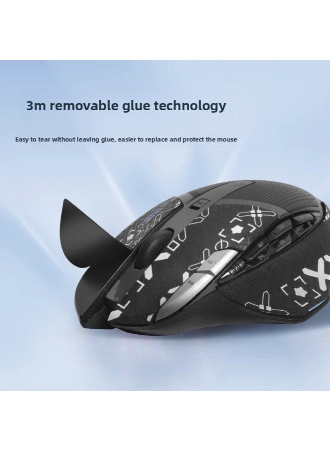 Suitable For Logitech G602 Mouse Anti-slip Sticker Sweat-proof Wireless Edition Sweat-absorbent Sticker G602 Printing Set Full-package Protective Film-Color:[Full Package] Small Yellow Duck Printing 1 [send Clean Cotton]] - Image 4