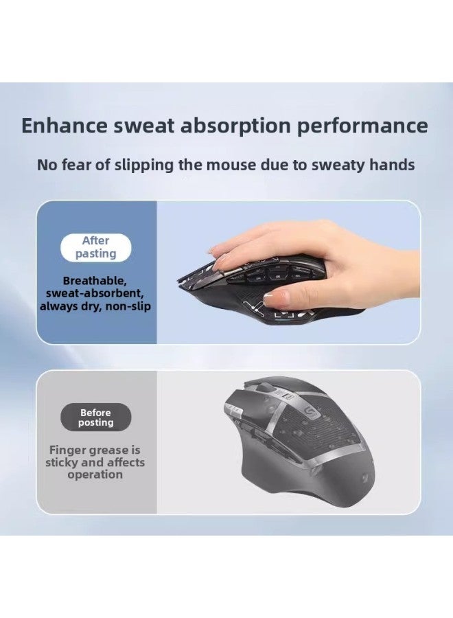 Suitable For Logitech G602 Mouse Anti-slip Sticker Sweat-proof Wireless Edition Sweat-absorbent Sticker G602 Printing Set Full-package Protective Film-Color:[Full Package] Small Yellow Duck Printing 1 [send Clean Cotton]] - Image 5