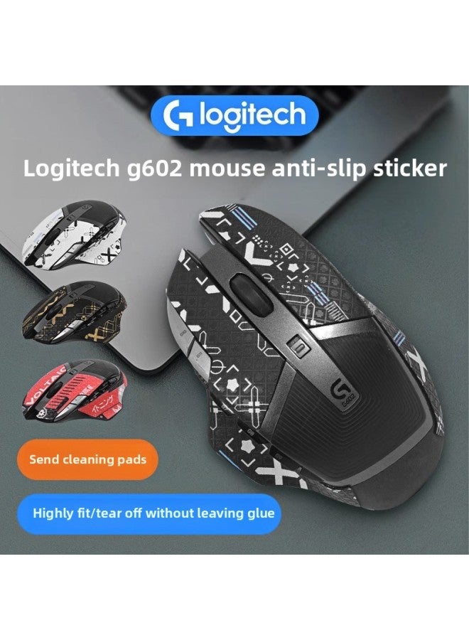 Suitable For Logitech G602 Mouse Anti-slip Sticker Sweat-proof Wireless Edition Sweat-absorbent Sticker G602 Printing Set Full-package Protective Film-Color:[Full Package] Small Yellow Duck Printing 1 [send Clean Cotton]] - Image 2