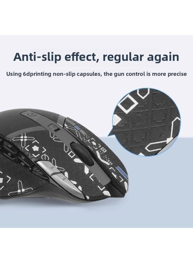 Suitable For Logitech G602 Mouse Anti-slip Sticker Sweat-proof Wireless Edition Sweat-absorbent Sticker G602 Printing Set Full-package Protective Film-Color:[Full Package] Small Yellow Duck Printing 1 [send Clean Cotton]] - Image 3