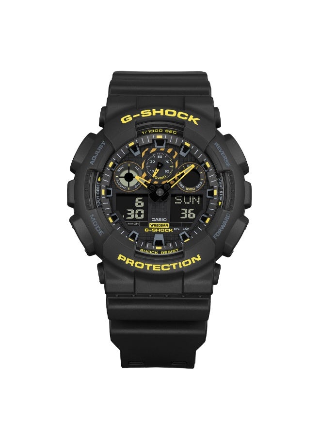 Casio G-SHOCK GA-100CY-1ADR, Analog-Digital Watch, Shock Resistant, 200M Water Resistant, Super Illuminator LED, World Time, Stopwatch, Countdown Timer - Image 2