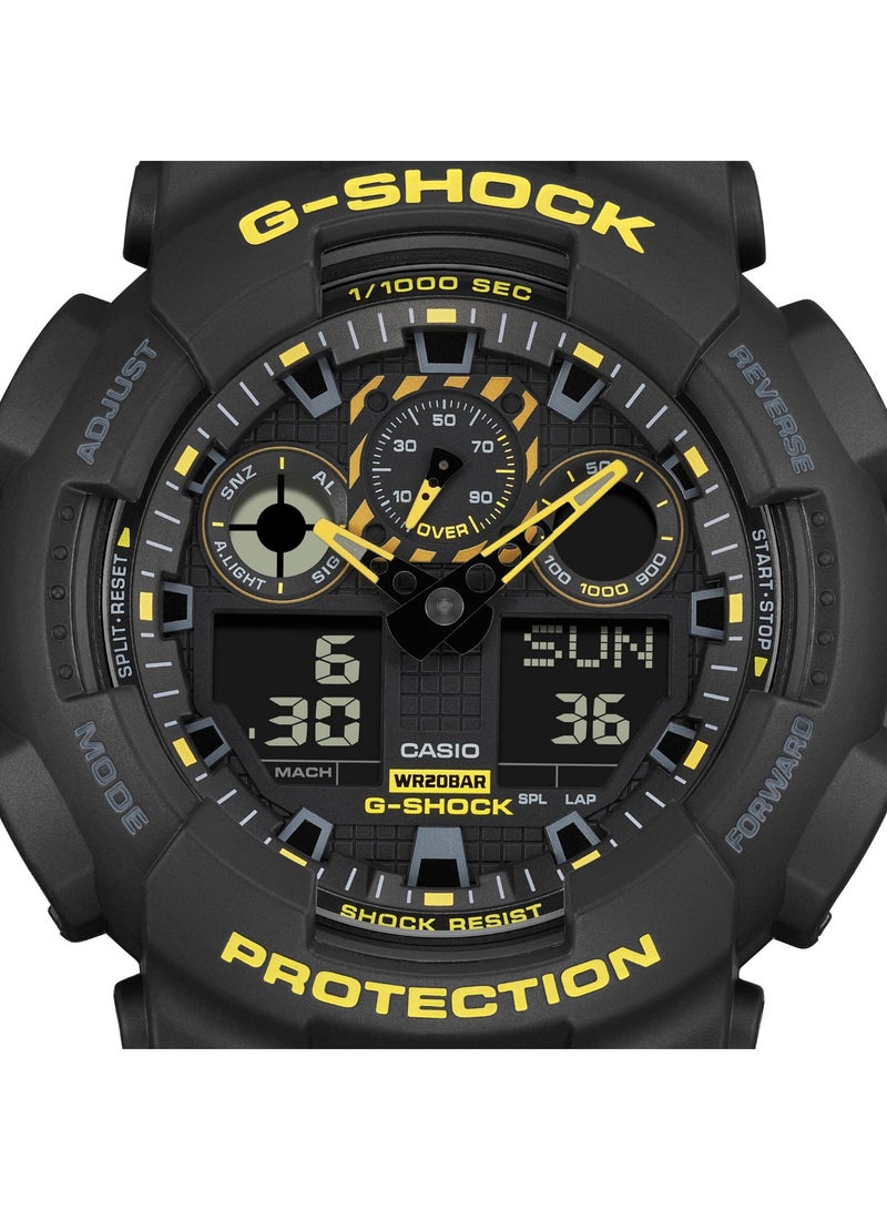 Casio G-SHOCK GA-100CY-1ADR, Analog-Digital Watch, Shock Resistant, 200M Water Resistant, Super Illuminator LED, World Time, Stopwatch, Countdown Timer - Image 3