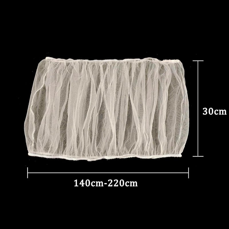 DreamAug Bird Cage Cover, Stretchy Suitable for 150cm-200cm, Budgie Cage Cover, Bird Cage Seed Catcher, White - Image 2