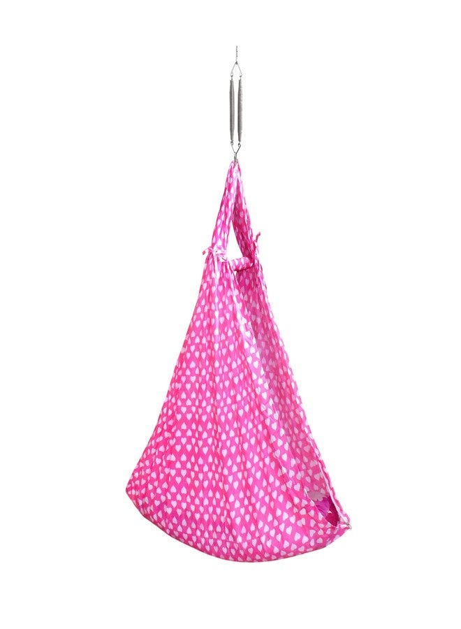 Vparents Newborn Baby Sleep Cradle Jhula Palna Tottilu Cloth with Seperator Rosy (Pink)110482 - Image 1