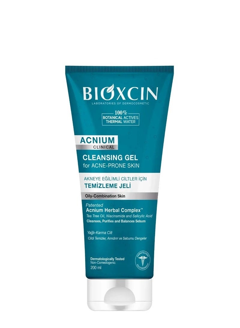BIOXCIN - Acnium Sebum Balancing Face Wash Gel 200 ml - Image 1