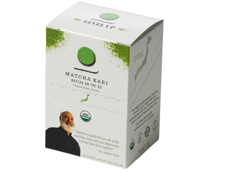 Matcha Kari Matcha Green Tea Powder Single Serving Sticks, Dr. Weil's Ceremonial Organic Matcha Powder Singles Packets - Individual Tea Packets (24) - Image 2