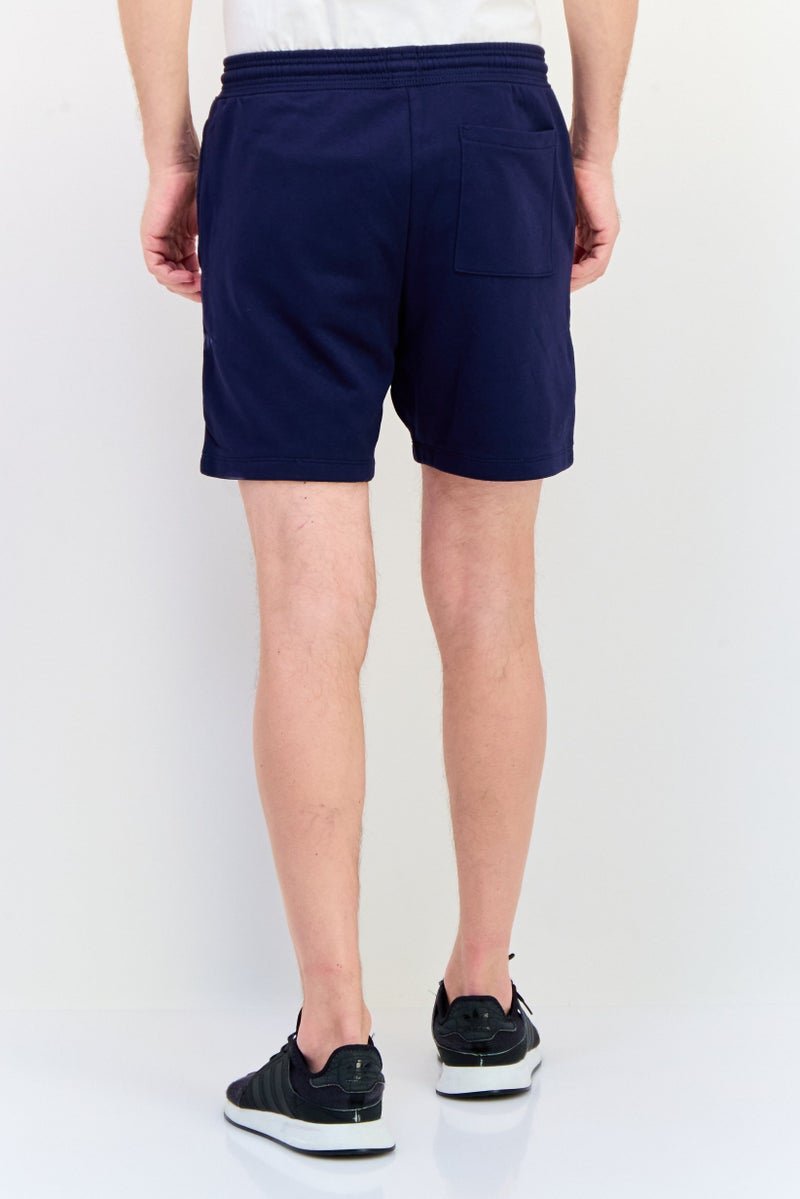 GAP Men Embroidered Logo Basic Shorts, Navy - Image 3