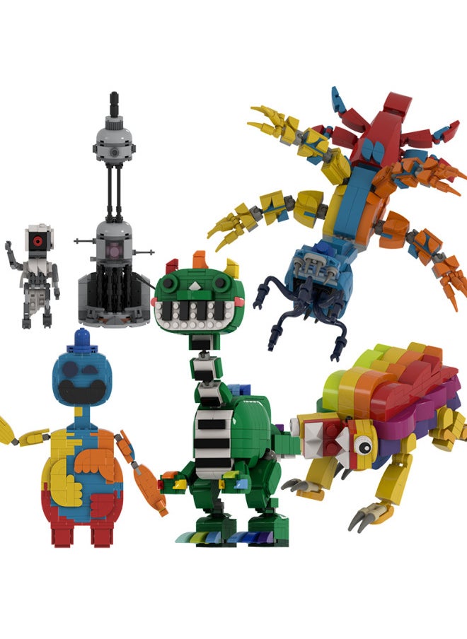 Poppy Playtime Chapter4 Bobby's Game Time 4 Toy Peripheral Building Blocks-Color:799-3 Crow Bobo