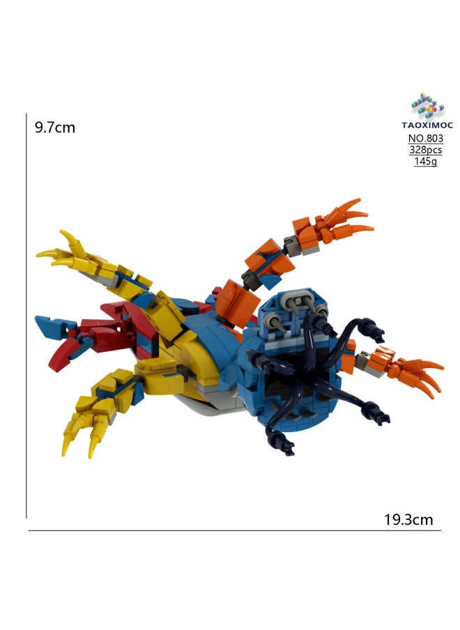 Poppy Playtime Chapter4 Bobby's Game Time 4 Toy Peripheral Building Blocks-Color:799-3 Crow Bobo