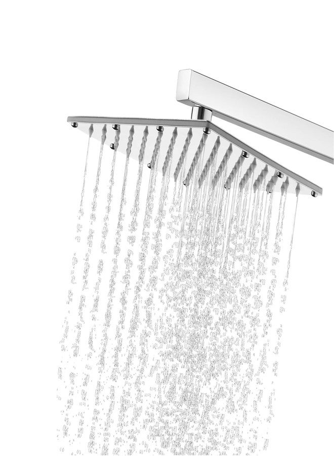 NOAHARK Top Shower Head 304 Stainless Steel Slim High Pressure Rainfall Square Shower Head for Bathroom (6x6 inch, Without Arm) - Image 1