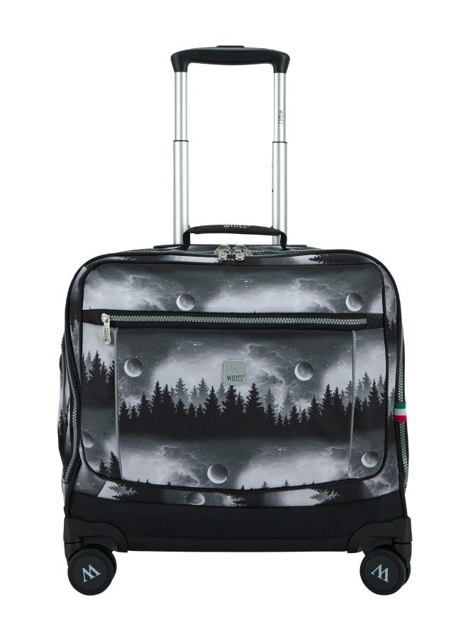 Wires 3 Piece Kids School Trolley Bag laptop compartment 8 Wheels With Lunch bag & Pencil Case  - Image 2