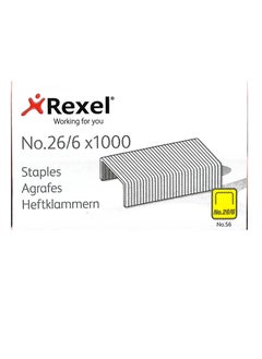 Rexel Rexel Staples 1 Packet 20 x 1000 NO 56 26/6  - Image 4