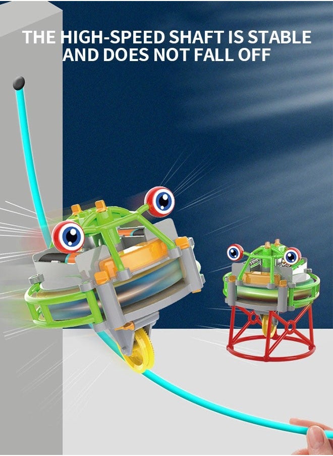GROIC Glowing Top, Tumbler Unicycle, Tightrope Walking Robot, Decompression Toys Educational Diy  - Image 3
