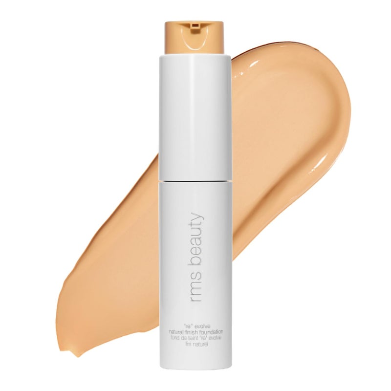 RMS Beauty ReEvolve Natural Finish Liquid Foundation Lightweight Hydrating Buildable Coverage for Medium Skin Tone Evenness Nourishing LongLasting 1 fl oz