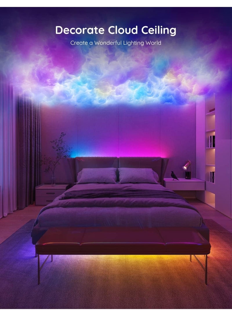 Govee 100ft RGBIC LED Strip Lights, Smart LED Lights Work with Alexa and Google Assistant, WiFi App Control Segmented DIY Multiple Colors, Color Changing Lights Music Sync, LED Lights for Bedroom - Image 4