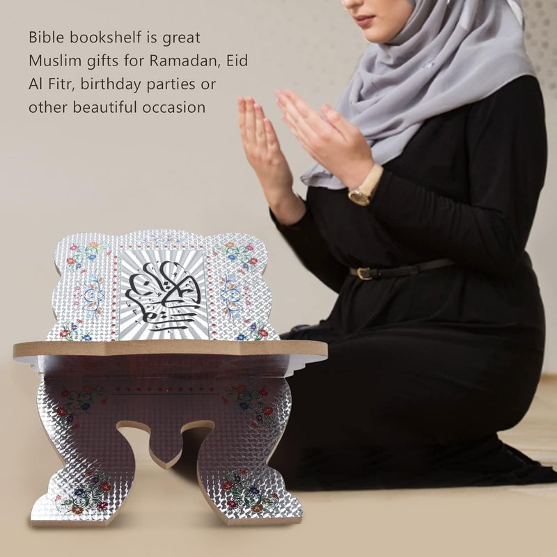 تشكيغلو حامل كتب، حامل مصحف خشبي قابل للطي، حامل كتاب مقدس، حامل كتب إسلامية، حامل كتب بخط عربي، حامل كتب مصحف، حامل كتب للقراءة (#2)#2 - Image 5