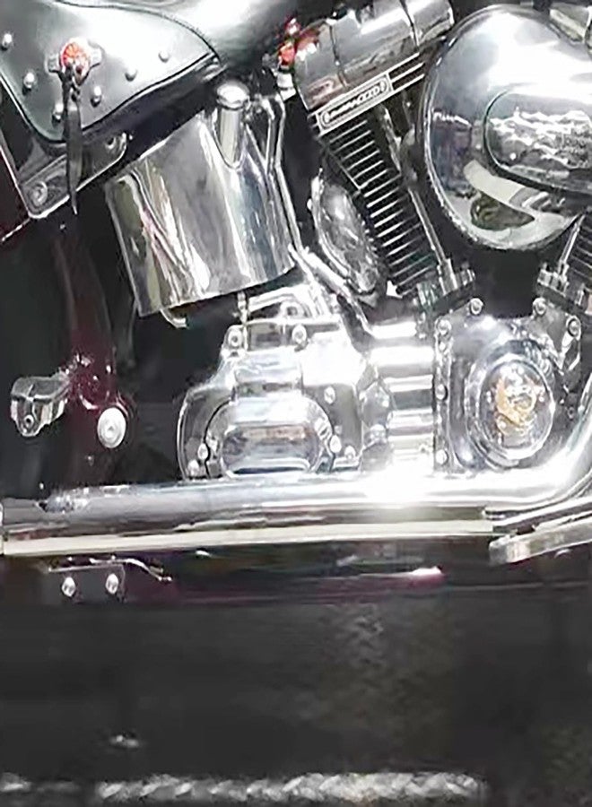 HDBUBALUS Motorcycle Engine Transmission Interface Cover Transmission Shroud Cover Fit For Harley Softail 2007-2017 Chrome - Image 3