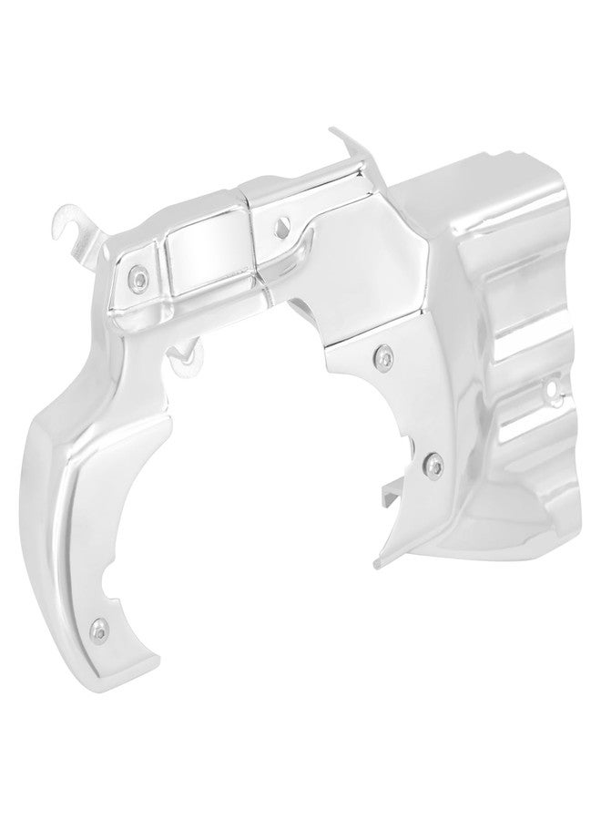 HDBUBALUS Motorcycle Engine Transmission Interface Cover Transmission Shroud Cover Fit For Harley Softail 2007-2017 Chrome - Image 2