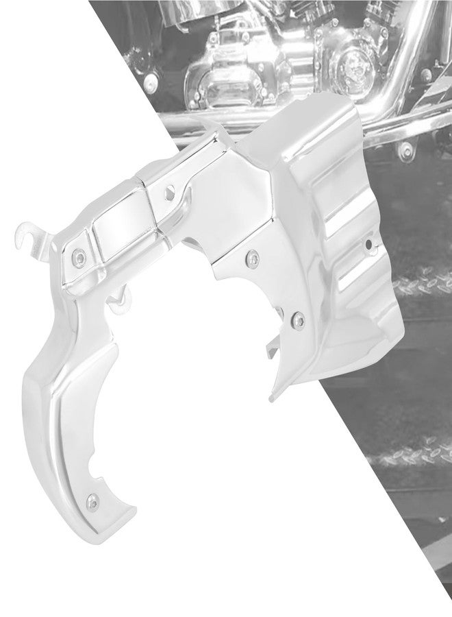 HDBUBALUS Motorcycle Engine Transmission Interface Cover Transmission Shroud Cover Fit For Harley Softail 2007-2017 Chrome - Image 1