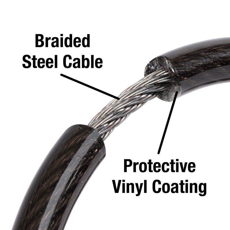 Master Lock Bike Lock Cable with Combination Black, 8143D - Image 3