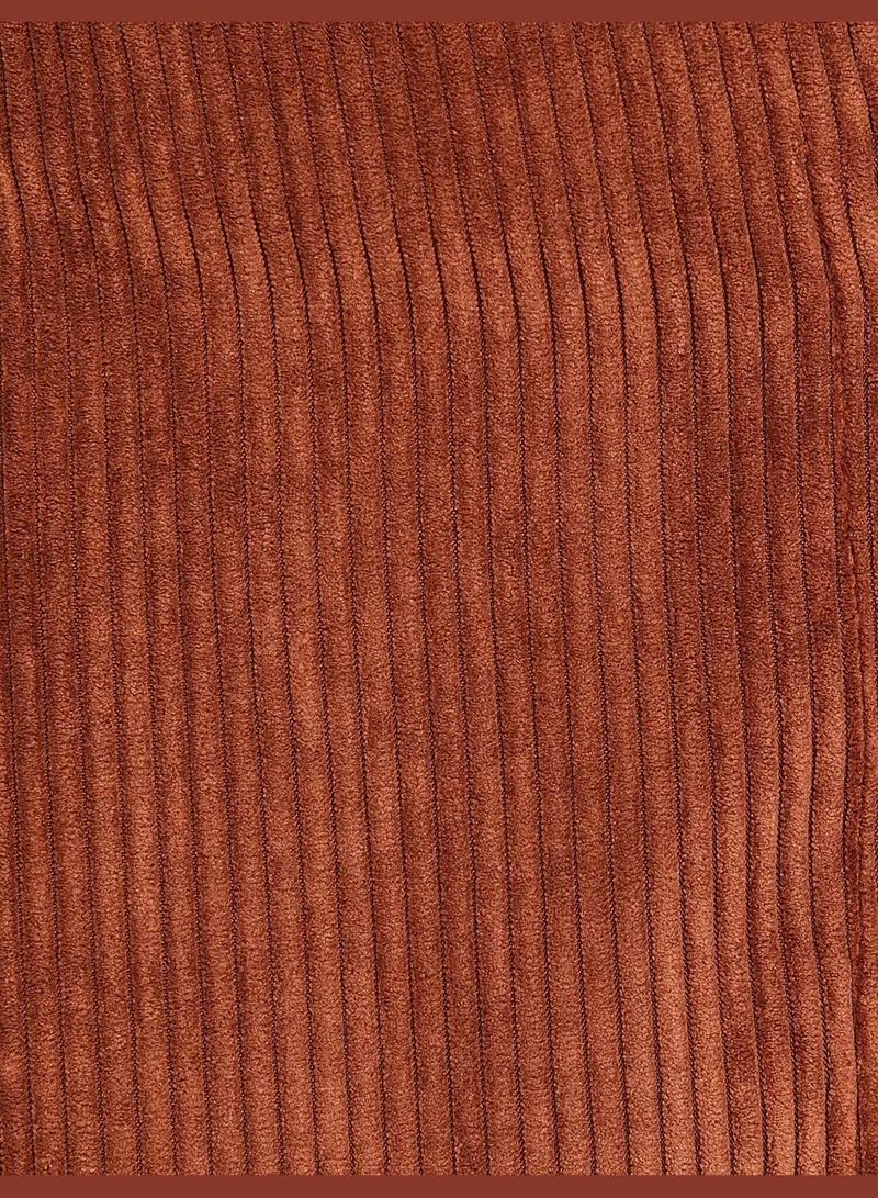 كوتون تنورة بقصة A من الك corduroy