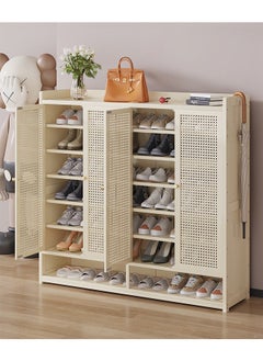 keke 8 Tiers Multifunctional Entryway Shoe Cabinet with 4 Doors  - Image 1
