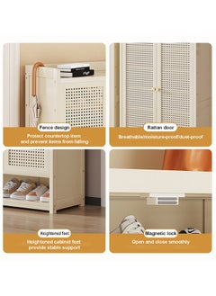 keke 8 Tiers Multifunctional Entryway Shoe Cabinet with 4 Doors  - Image 4