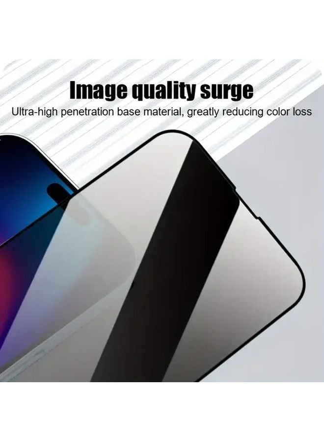 2 Pack Matte Ceramic Screen Protector Privacy Anti Spy For iPhone 17 Pro Max Black - Image 5