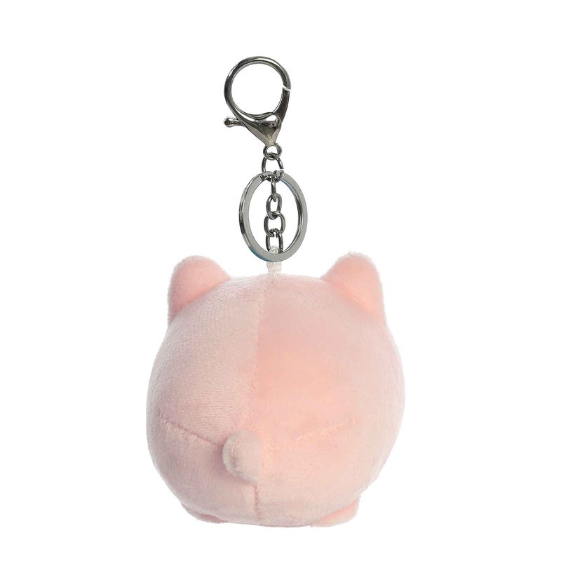 Aurora Enchanting Tasty Peach Strawberry Meowchi Keychain Stuffed Animal  Bright  Colorful Design  Showpiece Plush  Pink 35 Inches - Image 4