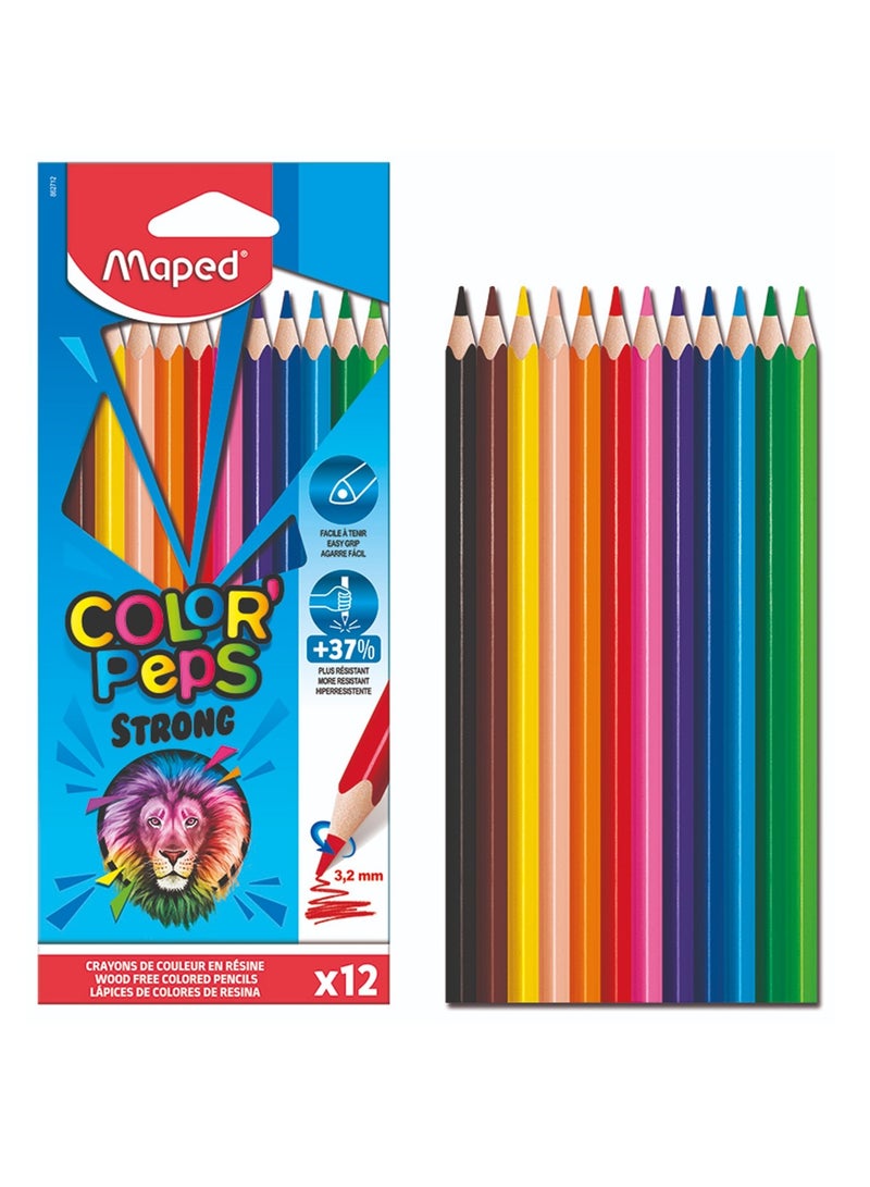 Maped 12-Piece Strong Colour Pencils Multicolour - Image 1