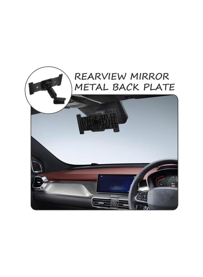 Green Tiger Rear View Mirror Back Plate Panel, Interior Mirror Bracket Arm/Dash Cam Mount for Car DVR, Secure Alternative to Straps - Image 2