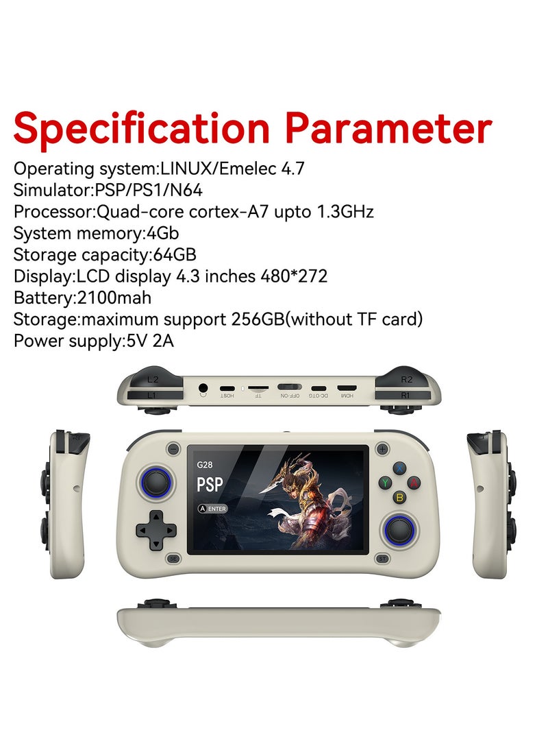 Handheld Game Console TV Home Arcade HD Handheld Game Console 64GB - Image 2