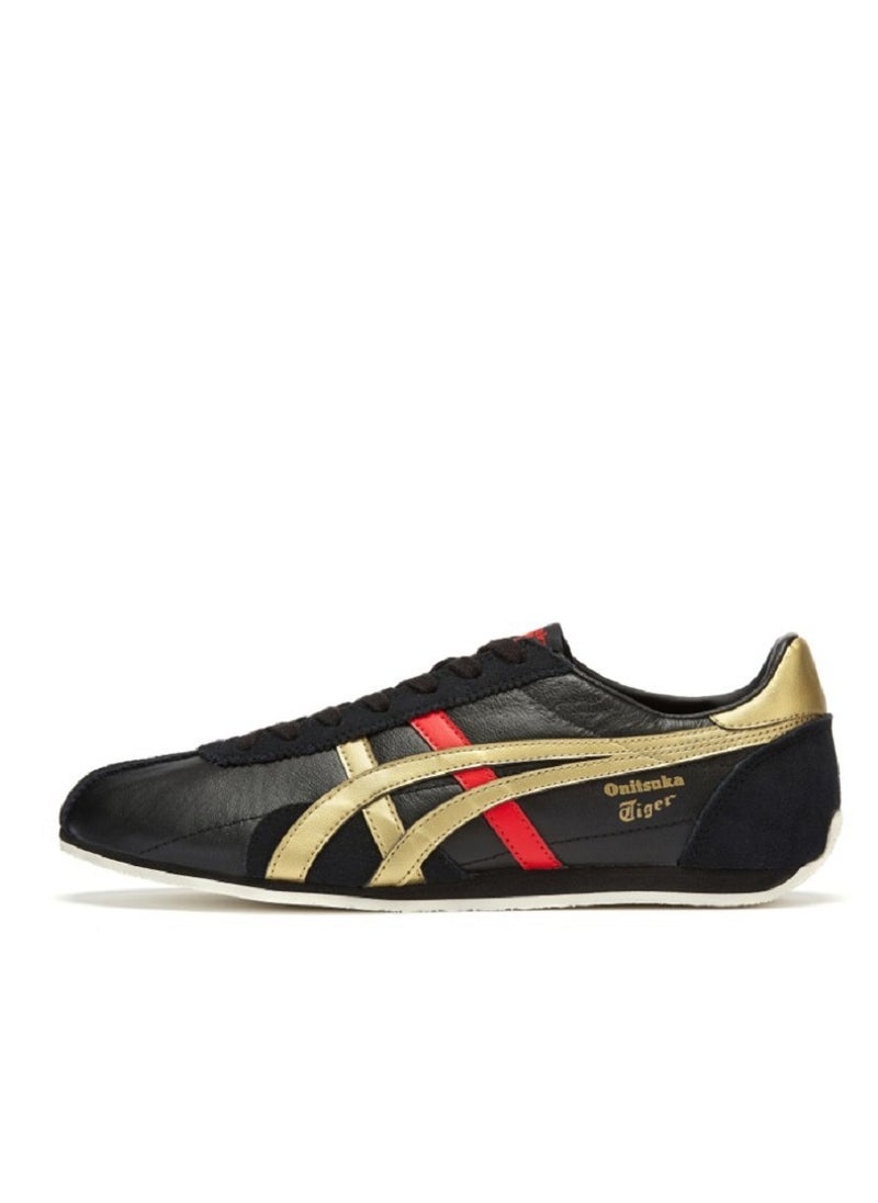 Onitsuka Tiger - حذاء رياضي كاجوال من Runspark باللون الأسود/الذهبي/الأحمر - Image 1