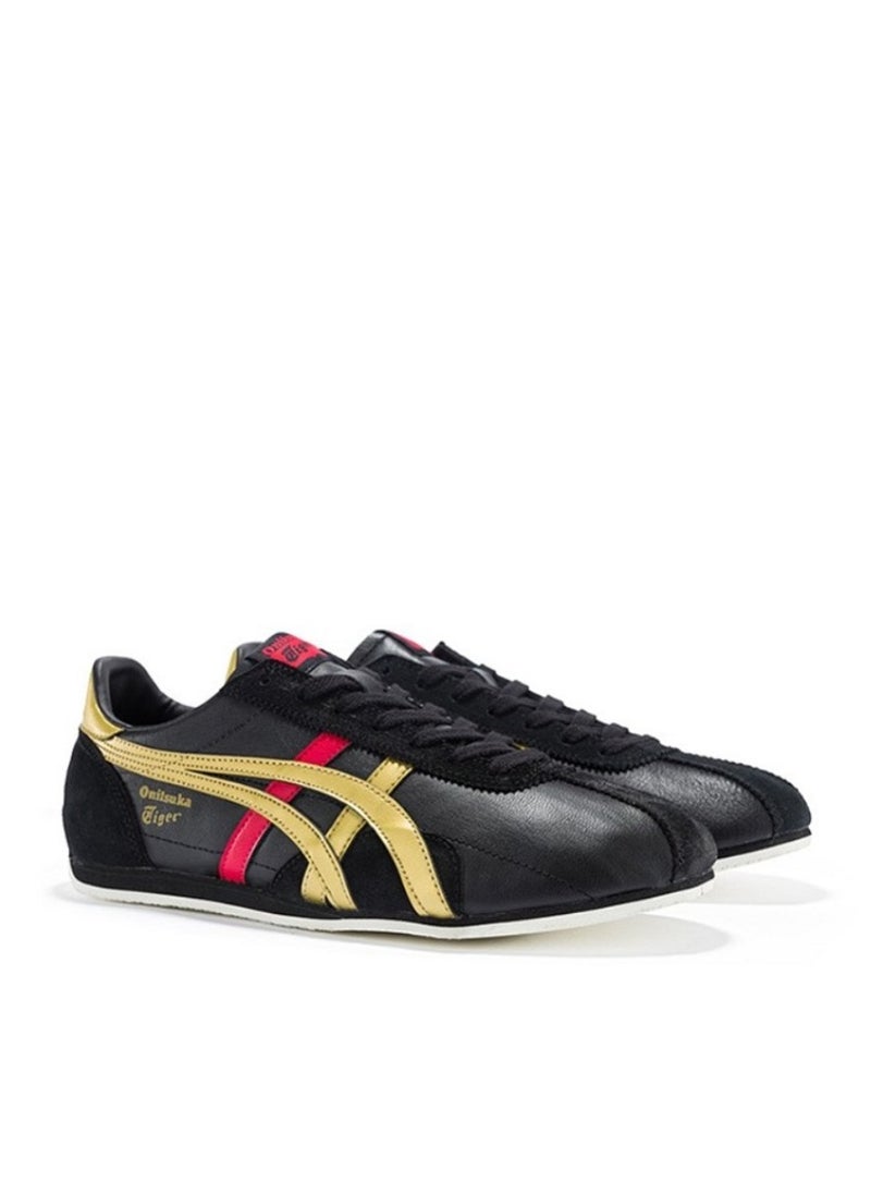 Onitsuka Tiger - حذاء رياضي كاجوال من Runspark باللون الأسود/الذهبي/الأحمر - Image 1