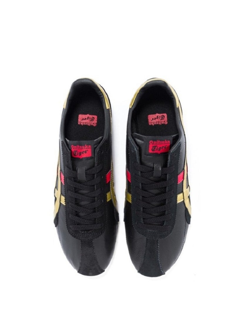 Onitsuka Tiger - حذاء رياضي كاجوال من Runspark باللون الأسود/الذهبي/الأحمر - Image 1
